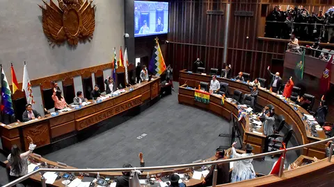 C&aacute;mara de Senadores de Bolivia. (Foto: Jornada).