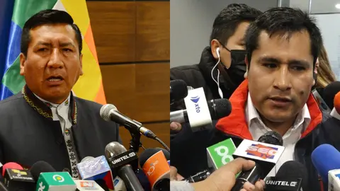 Freddy Mamani (izq) y Israel Huaytari (der).