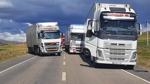 Transporte pesado. (Foto: La Raz&oacute;n).