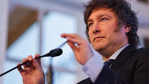 Javier Milei, presidente electo de Argentina. (Foto: La Nube).