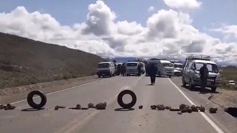 Bloqueo, imagen referencial. (Foto: La Raz&oacute;n)