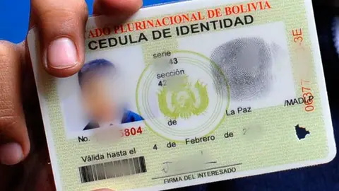 C&eacute;dula de identidad boliviana. (Foto: La Patria).