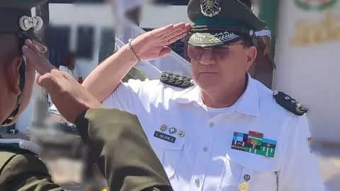 Erick Holgu&iacute;n, polic&iacute;a. (Foto: El Deber).