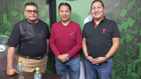 De izquierda a derecha: Franklin Guti&eacute;rrez, Jos&eacute; Luis Flores y Jos&eacute; Luis Bedregal.