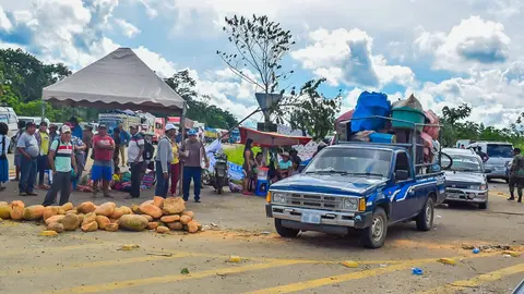 Bloqueo Yapacani. (Foto: MOSV).