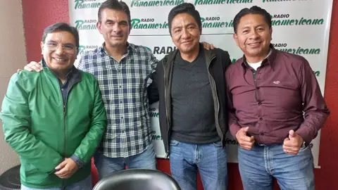 De izquierda a derecha: Marcelo Silva, Rodrigo Paz, Marcelo Arequipa y Jos&eacute; Luis Flores.