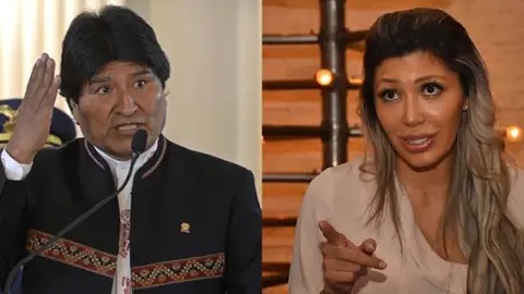 Evo Morales y Gabriela Zapata. (Foto: Eju).
