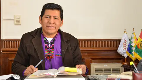 Tahuchi Tahuchi Quispe, vocal. (Foto: Br&uacute;jula Digital).
