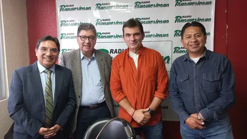 De izquierda a derecha: Marcelo Silva, Antonio G&oacute;mez, Rodrigo Paz y Jos&eacute; Luis Flores