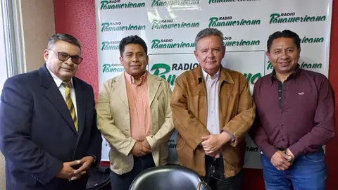 De izquierda a derecha: Franklin Guti&eacute;rrez, Israel Quino, Luis Eduardo Siles y Jos&eacute; Luis Flores.