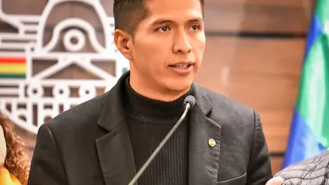 Andr&oacute;nico Rodr&iacute;guez, presidente del Senado. (Foto. Erbol).