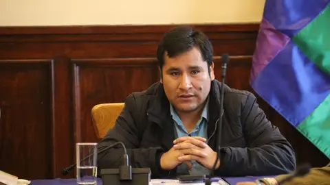 Israel Huaytari, diputado del MAS. (Foto. Urgente.Bo).