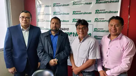 De izquierda a derecha: Jerges Mercado, Joshua Belott, H&eacute;ctor Arce y Jos&eacute; Luis Flores.