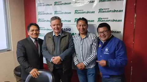 De izquierda a derecha: Jorge Silva, Luis Eduardo Siles, Jos&eacute; Luis Flores y Ren&aacute;n Cabezas.