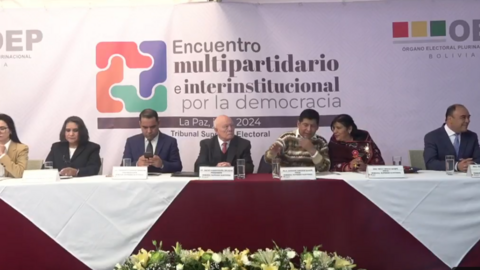 Encuentro multipartidario TSE. (Foto. La Raz&oacute;n).