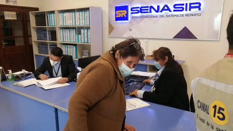 Senasir. (Foto: El Peri&oacute;dico Tarija).