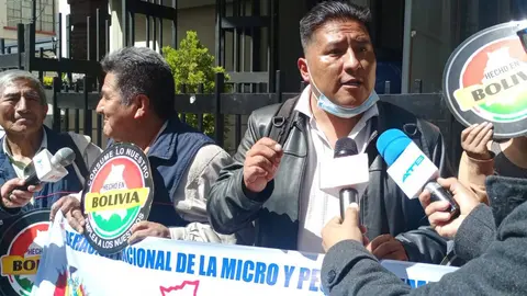 Dirigentes de Conamype. (Foto. Urgente.Bo).