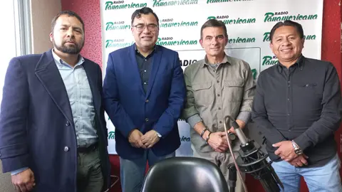 De izquierda a derecha: Joshua Bellott, Jerges Mercado, Rodrigo Paz y Jos&eacute; Luis Flores.