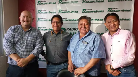 De izquierda a derecha: Erick Fajardo, Juan Jos&eacute; Bedregal, Manuel Morales y Jos&eacute; Luis Flores.