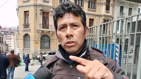 Humberto Claros, dirigente evista. (Foto: AEP).