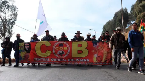 Central Obrera Boliviana (COB). (Foto: Opini&oacute;n).