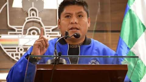 Leonardo Loza, senador del MAS. (Foto. Montero Noticias).