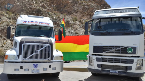 Transporte pesado. (Foto. Radio Splendid).