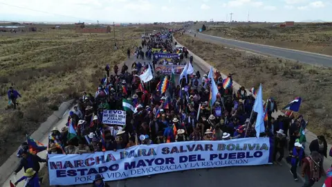 Marcha evista. (Foto: ANF)