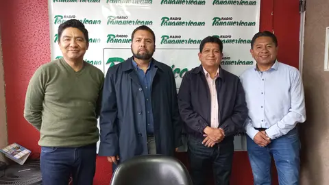 De izquierda a derecha: Marcelo Arequipa, Joshua Bellott, Luis Adolfo Flores y Jos&eacute; Luis Flores.