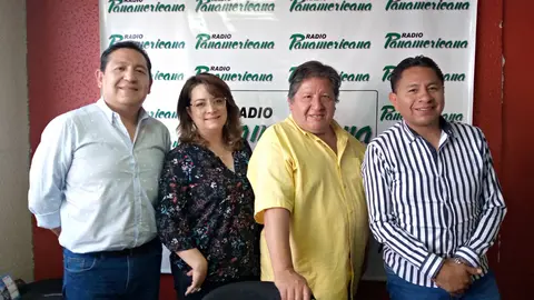 De izquierda a derecha:  Jos&eacute; Luis Bedregal, Roc&iacute;o Molina, Manuel Morales y Jos&eacute; Luis Flores.