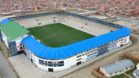 Estadio de Villa Ingenio, El Alto. (Foto: Prensa EC).