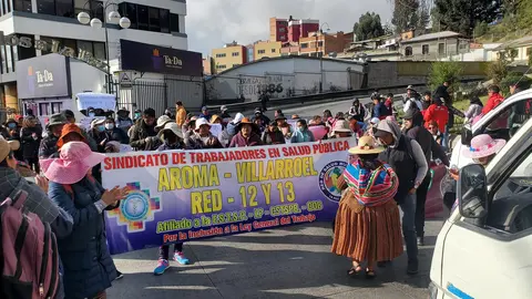 Trabajadores de la salud. (Foto. La Raz&oacute;n)