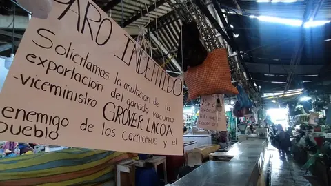 Paro de carniceros. (Foto: Opini&oacute;n).