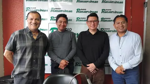 De izquierda a derecha:  Franklin Pareja, Marcelo Arequipa, Luis Alberto Ruiz y Jos&eacute; Luis Flores.