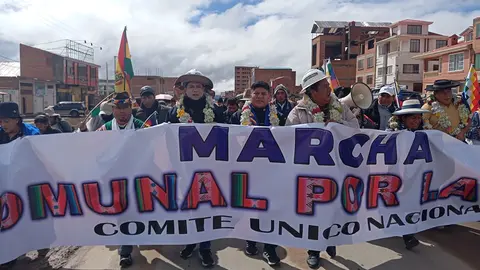 Marcha evista. (Foto: La Raz&oacute;n).