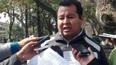 C&eacute;sar Gonz&aacute;les, representante gremial. (Foto. Los Tiempos).