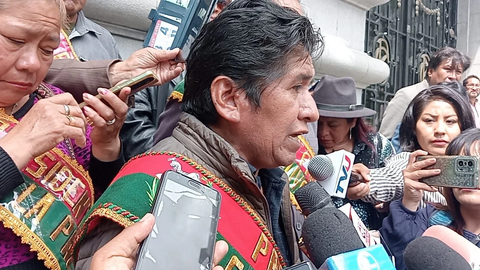 Jorge Paredes, presidente Fejuve La Paz. (Foto: Radio &Eacute;xito).