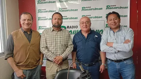 De izquierda a derecha: Franklin Pareja, Joshua Bellott, Hugo Moldiz y Jos&eacute; Luis Flores.