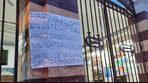 Paro trabajadores de salud. (Foto: Visi&oacute;n 360).