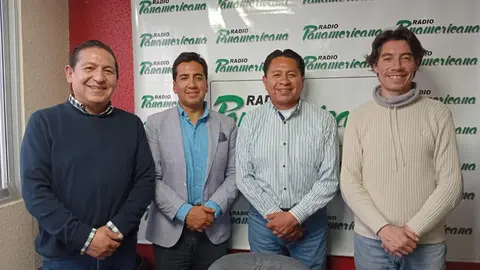 De izquierda a derecha: Jos&eacute; Luis Bedregal, William Bascop&eacute;, Jos&eacute; Luis Flores y Manuel Mercado.