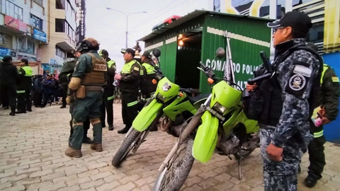 Caseta policial de la ceja en El  Alto. (Foto. TIB).