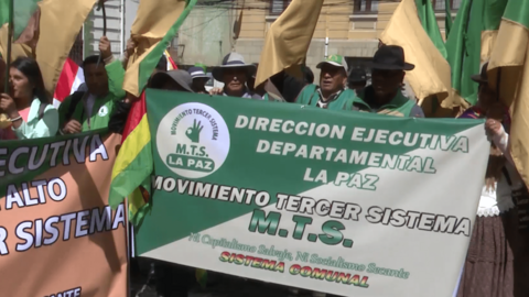 Movimiento Tercer Sistema. (Foto: OP).