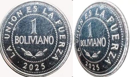 Nueva moneda de Bs 1. (Foto: LR).
