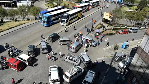 Transportistas La Paz. (Foto. La Raz&oacute;n).