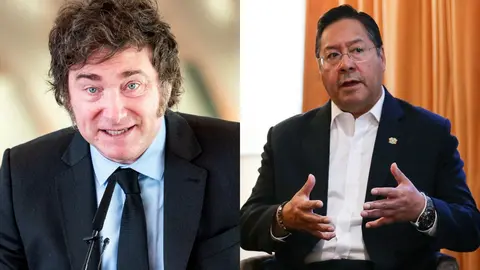 Javier Milei y Luis Arce. (Foto. La Gaceta)