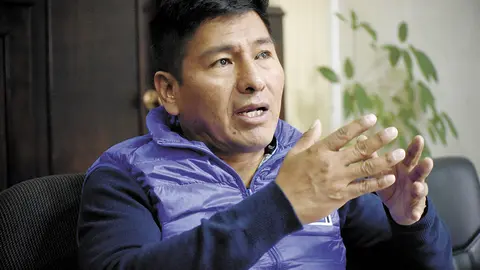 Grover Garc&iacute;a, presidente del MAS-IPSP. (Foto: AEP).