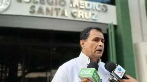 Wilfredo Anzotegui, presidente Colegio M&eacute;dico. (Foto. El Deber).