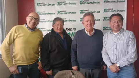 De izquierda a derecha: Javier Flores, Manuel Morales, Luis Eduardo Siles y Jos&eacute; Luis Flores.