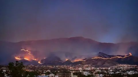 Incendio Tarija. (Foto: Opini&oacute;n).