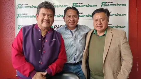 De izquierda a derecha: Mauricio Mu&ntilde;oz, Jos&eacute; Luis Flores y Luis Vasquez Villamor.